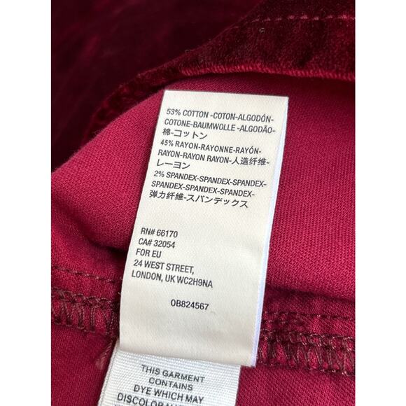 Free People Womens A-Line Short Red Velvet Stitch Fix Skirt Sz 29 NWT - Picture 8 of 8